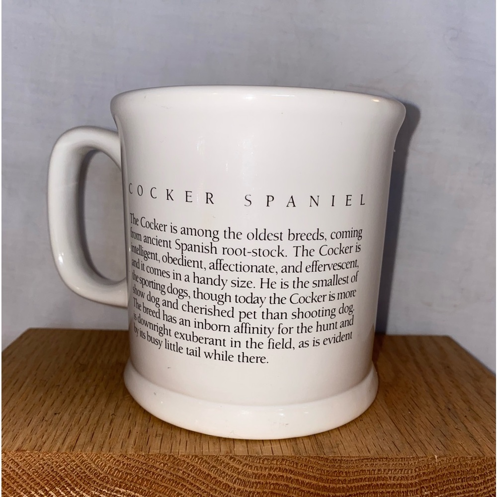 Ceramic Cocker Spaniel 16 ounce mug-excellent - Picture 3 of 6